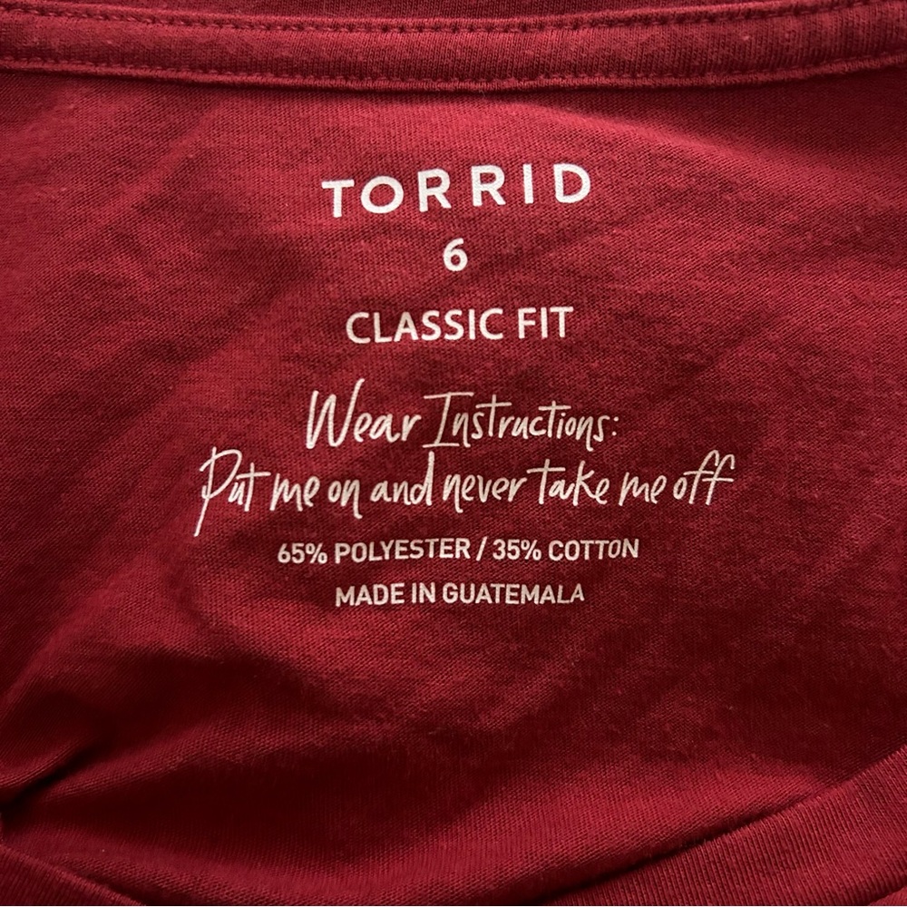 Torrid Everyday Signature Jersey V-Neck Tee - 6X - Picture 3 of 6